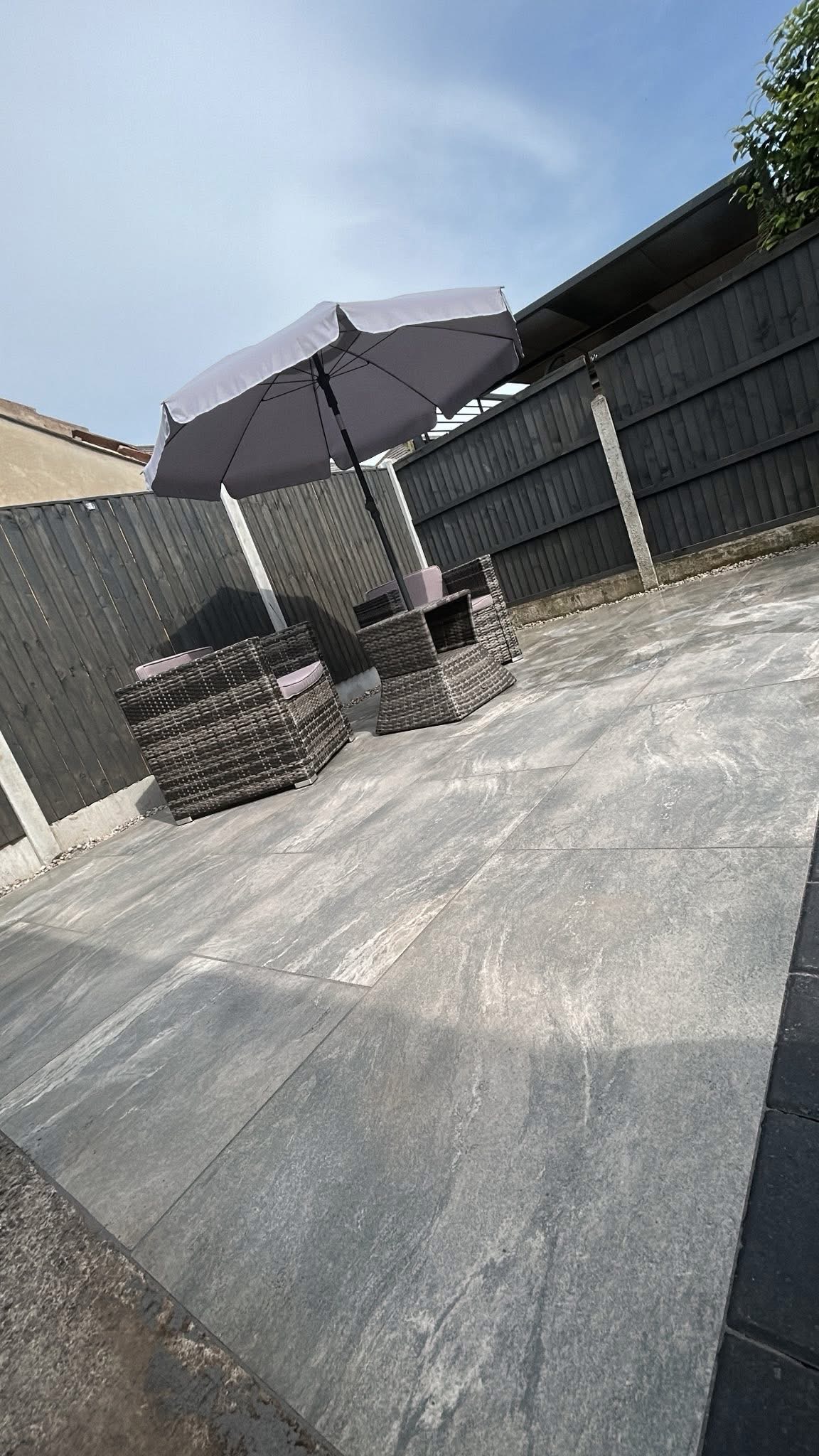 Patio and landscaping, Yorkshire